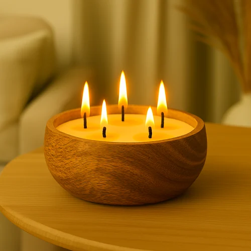 Wooden Urli Candle